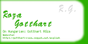 roza gotthart business card