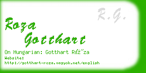 roza gotthart business card